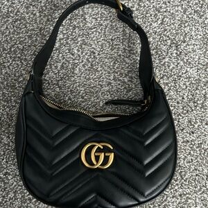 Black Quilted Shoulder Bag